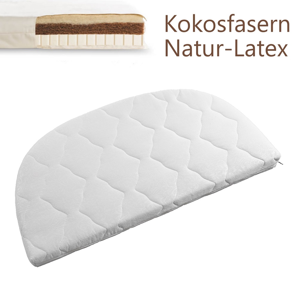 Reversible mattress for Co-Sleeper - coconut fiber / natural latex 35x70