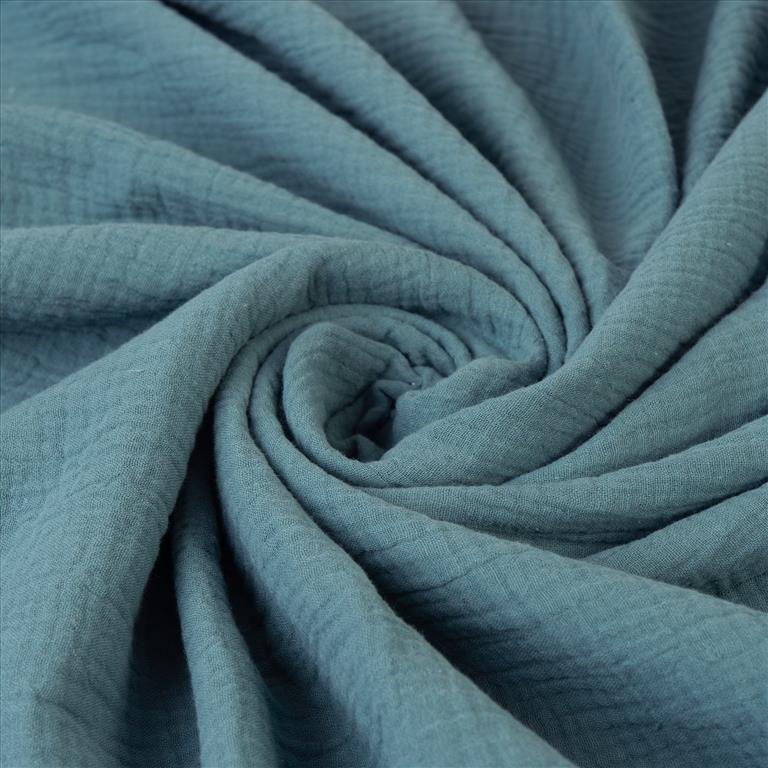 3-piece set of muslin burp cloths in dusty mint-grey - 70x80 cm