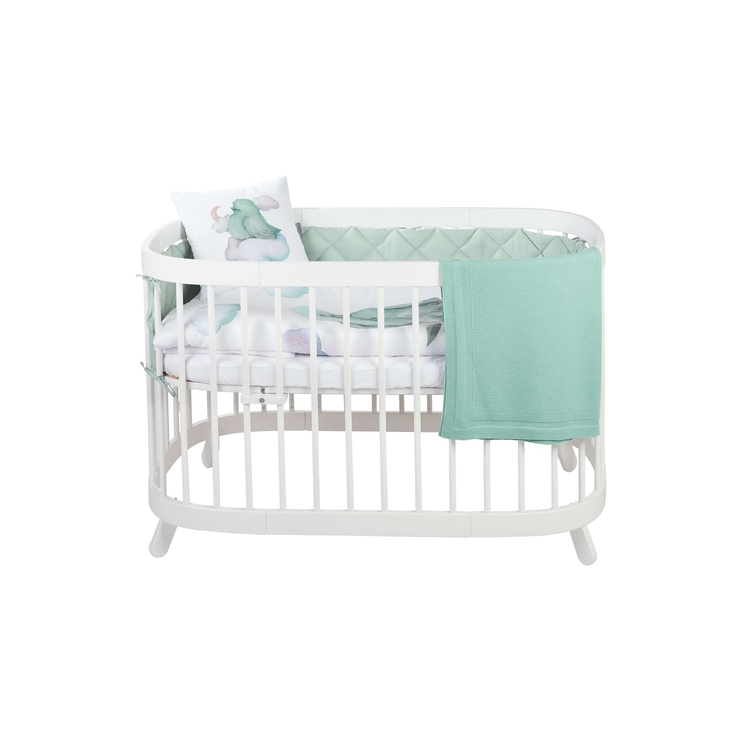 tweeto baby crib nest - RIO - mint