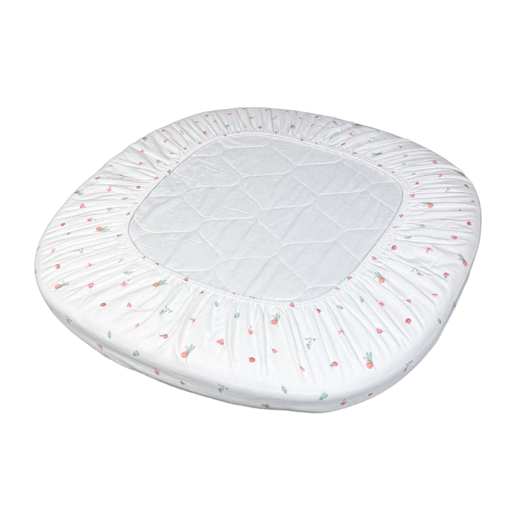 tweeto® Sábana Ajustable con Diseño Sueño de Flores 70x70 cm - MINI
