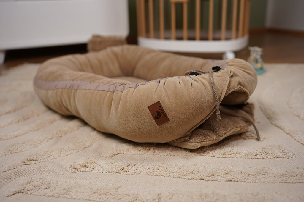tweeto® Nid Bébé Cocoon en Velours Côtelé et Coton