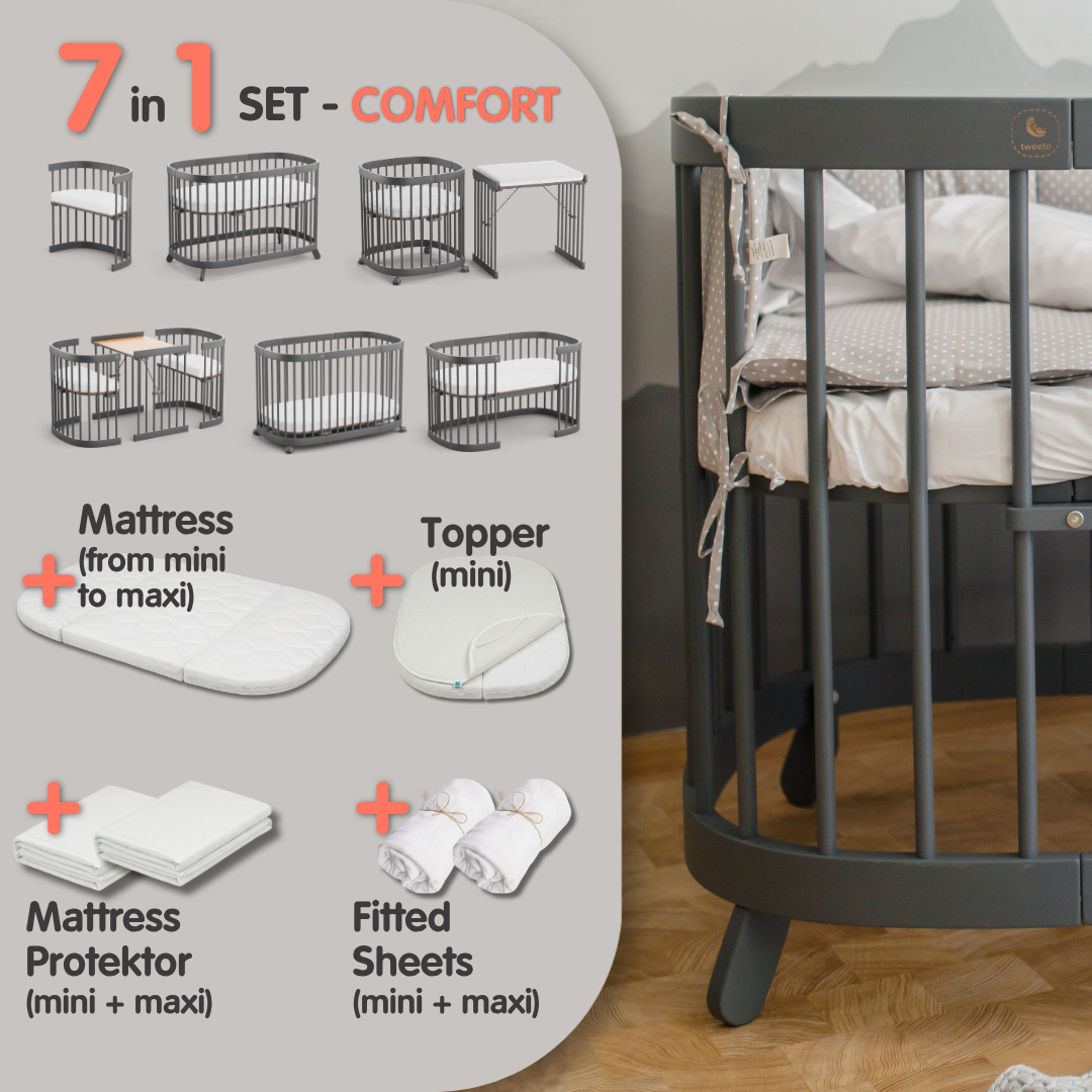 tweeto® COMFORT SET | Lettino 7 in 1