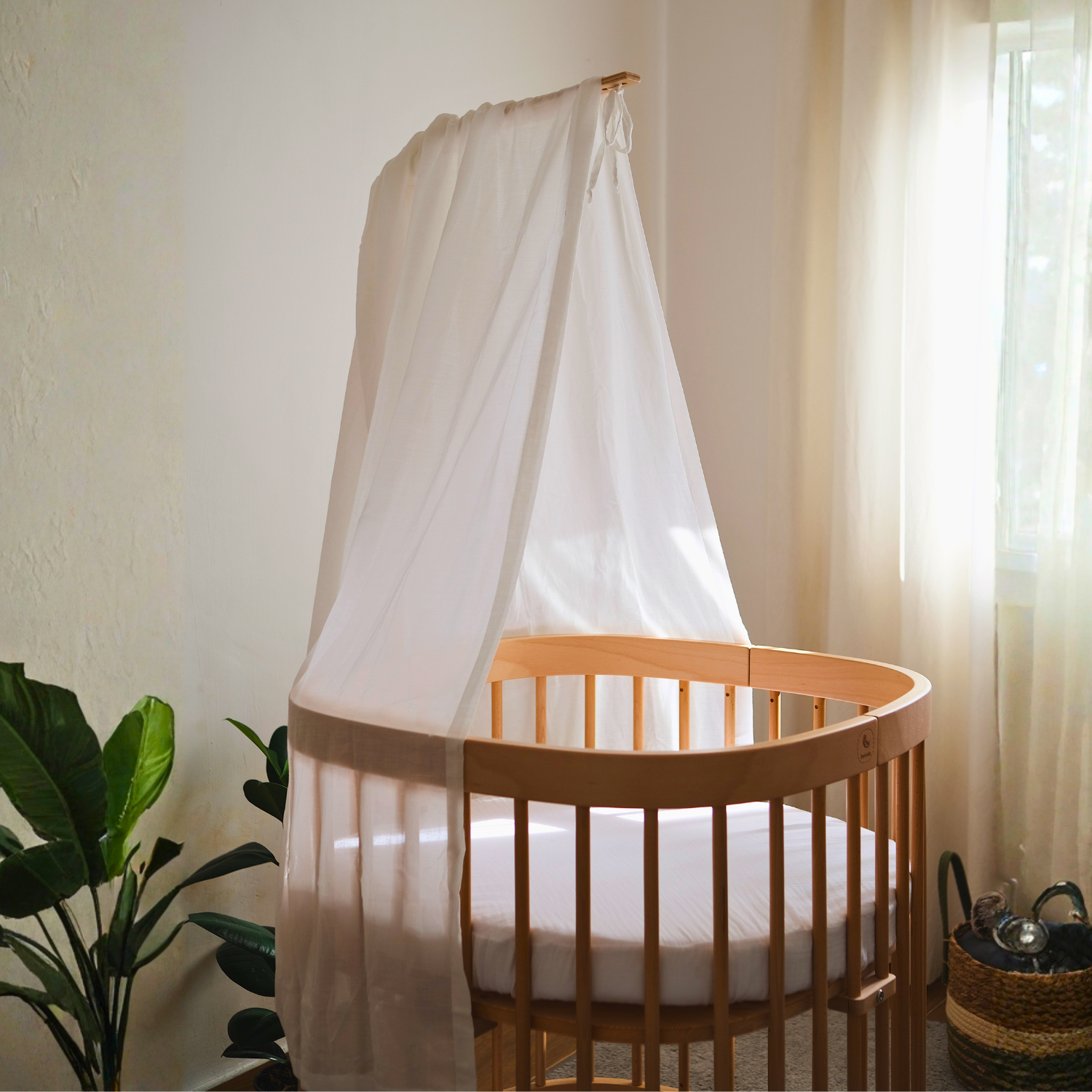 tweeto® Baldacchino per lettino in cotone