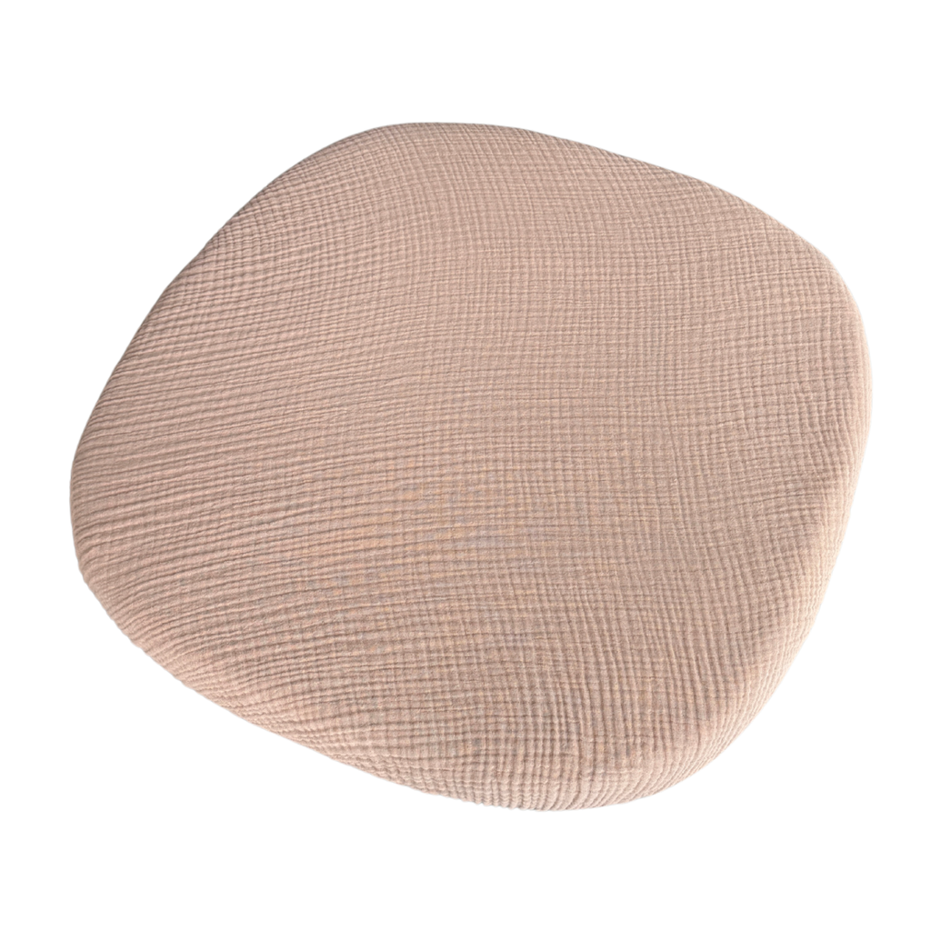 tweeto® Cearșaf cu elastic din muselină bej 70×70 cm – MINI