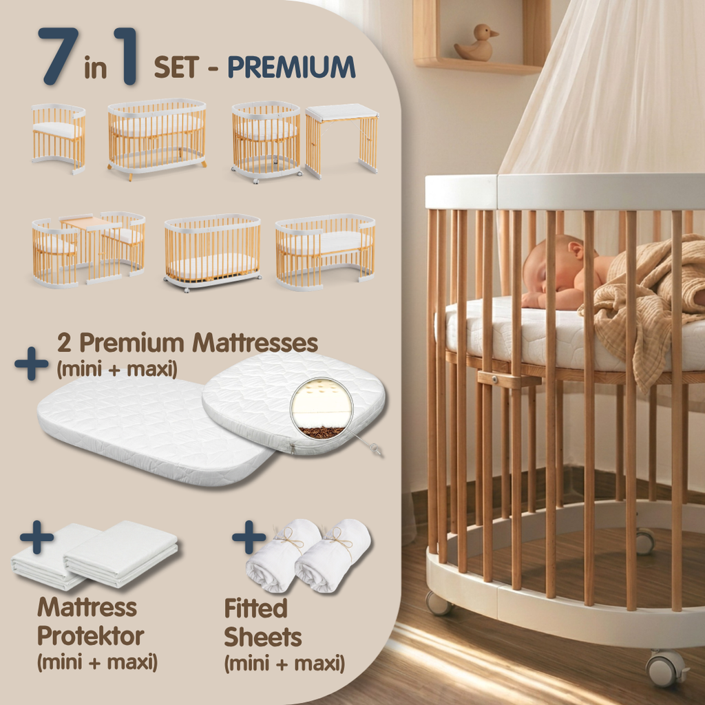 tweeto® PREMIUM SET | Babybett 7 in 1