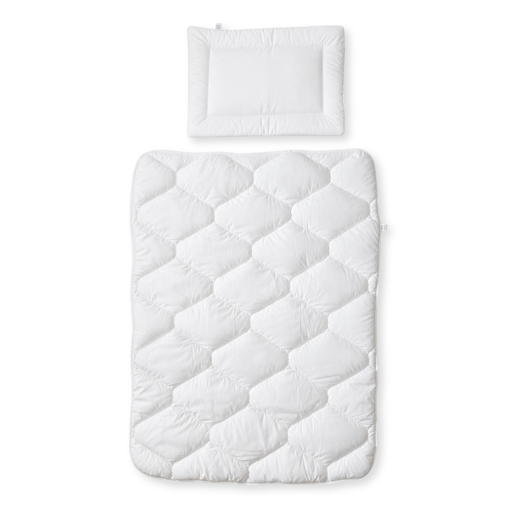 Parure couette et oreiller matelassée | Adapté aux personnes allergiques | 100x135 & 40x60 cm