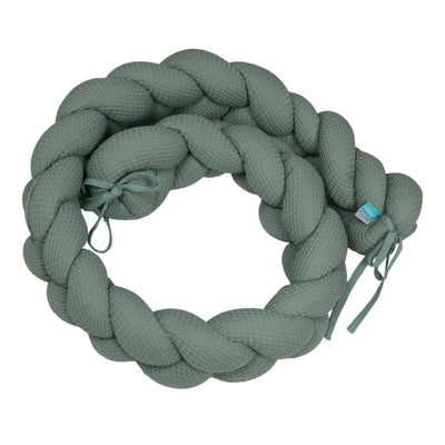 tweeto® Serpent Tressé Tour de Lit Piqué Nid d’Abeille