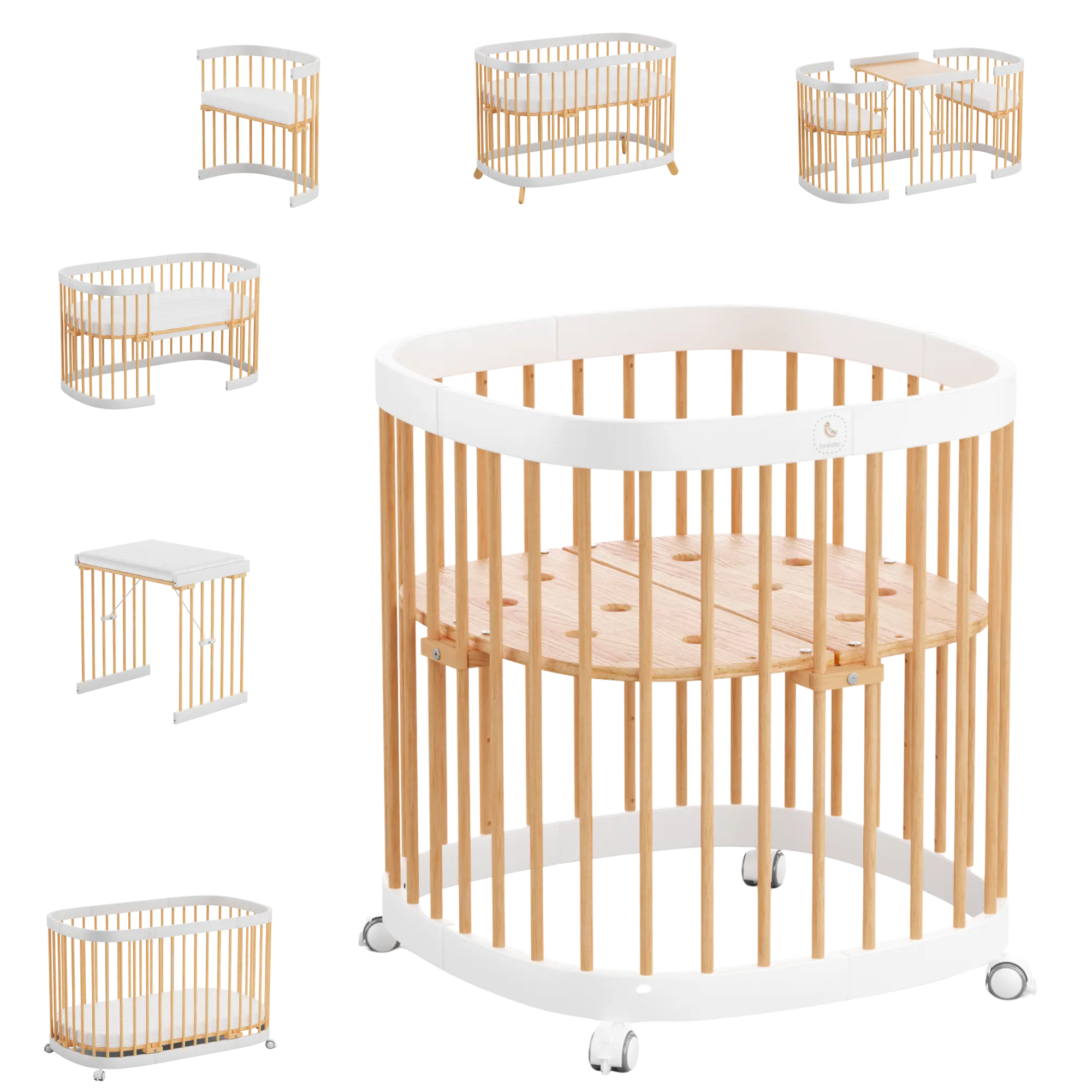 tweeto® Babybett 7 in 1
