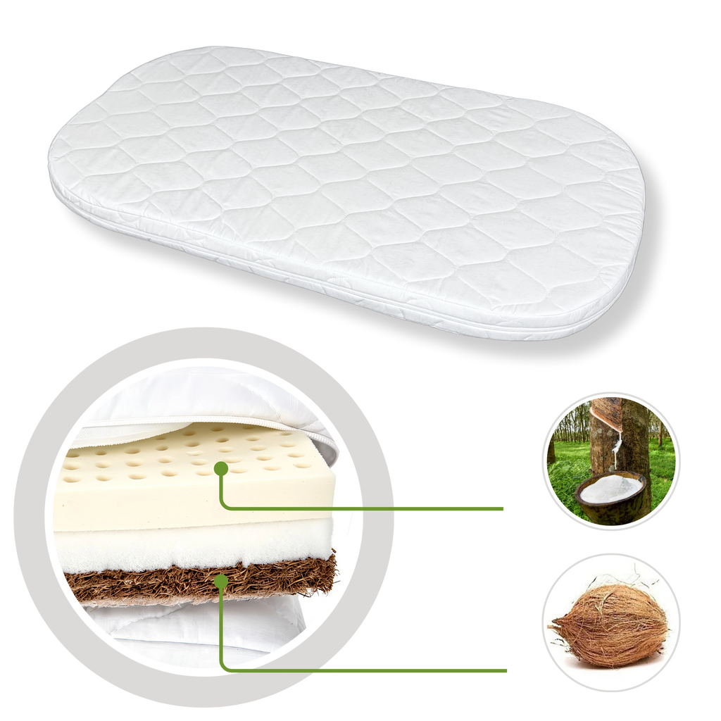 tweeto® Colchón – Fibra de coco / Látex natural 70x120 MAXI