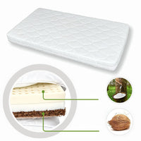 tweeto® Matratze - Kokosfaser / Naturlatex (Babybett 3in1)