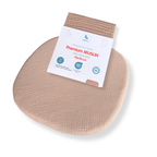 tweeto® Cearșaf cu elastic din muselină bej 70×70 cm – MINI