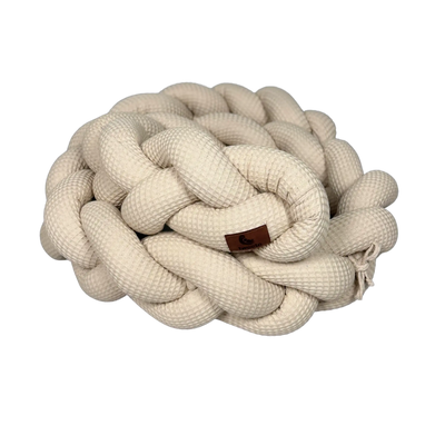 tweeto® Serpent Tressé Tour de Lit Piqué Nid d’Abeille