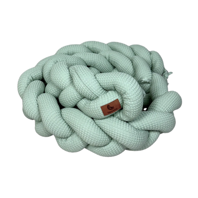 tweeto® Serpent Tressé Tour de Lit Piqué Nid d’Abeille