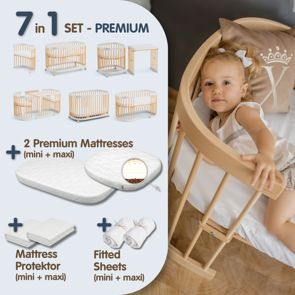 tweeto® PREMIUM SET | Babybett 7 in 1